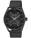 yz V`Y Y rv ANZT[ Men's Drive From Citizen Eco-Drive Black Mesh Stainless Steel Bracelet Watch 42mm Black