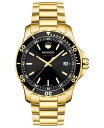 yz oh Y rv ANZT[ Men's Swiss Series 800 Gold-Tone PVD Stainless Steel Bracelet Diver Watch 40mm Gold