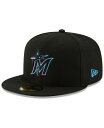 【送料無料】 ニューエラ メンズ 帽子 アクセサリー Miami Marlins Authentic Collection 59FIFTY Fitted Cap...