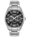 yz V`Y Y rv ANZT[ Eco-Drive Men's Corso Stainless Steel Bracelet Watch 42mm Silver