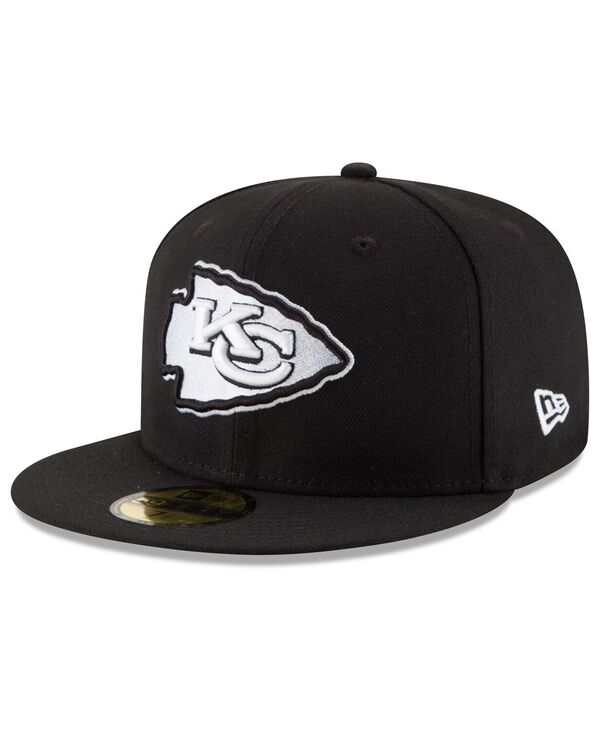 【送料無料】 ニューエラ メンズ 帽子 アクセサリー Men's Black Kansas City Chiefs B-Dub 59FIFTY Fitted Hat Black