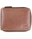 yz }V[j Y z ANZT[ Men's Bellagio Collection Zippered Bifold Wallet with Removable Pass Case Brown