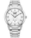 yz V`Y Y rv ANZT[ Eco-Drive Men's Classic Stainless Steel Bracelet Watch 40mm Silver-tone