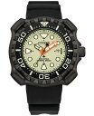 yz V`Y Y rv ANZT[ Eco-Drive Men's Promaster Black Strap Watch 46mm Black