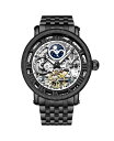 yz XgD[O Y rv ANZT[ Original Model 3922 Men's Skeleton Automatic Stainless Steel Link Bracelet Watch Black