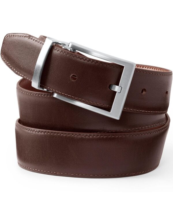 【送料無料】 ランズエンド メンズ ベルト アクセサリー Men's Reversible Belt Cognac/dark brown