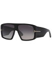 【送料無料】 トム・フォード メンズ サングラス・アイウェア アクセサリー Unisex Sunglasses Raven Shiny Black