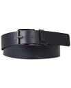 【送料無料】 ヒューゴボス メンズ ベルト アクセサリー Men's Gerik Grainy Italian Leather Belt Navy