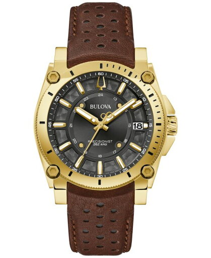 【送料無料】 ブロバ メンズ 腕時計 アクセサリー Men's Precisionist Icon Brown Leather Strap Watch 40mm Brown 【送料無料】 ブロバ メンズ 腕時計 アクセサリー Men's Precisionist Icon Brown Leather Strap Watch 40mm Brown