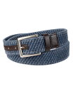 【送料無料】 トッミーバハマ メンズ ベルト アクセサリー Men's Casual Textured Canvas Web Belt Navy Blue