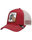 【送料無料】 グーリンブラザーズ メンズ 帽子 アクセサリー Men's Red Natural Goat Beard Trucker Adjustable Hat Red Natural