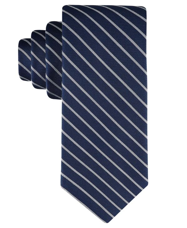 カルバン・クライン ネクタイ 【送料無料】 カルバンクライン メンズ ネクタイ アクセサリー Men's Blake Stripe Tie Navy