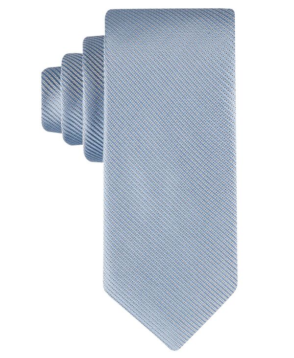カルバン・クライン ネクタイ 【送料無料】 カルバンクライン メンズ ネクタイ アクセサリー Men's Catrina Solid Stripe Tie Light Blue