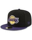 【送料無料】 ニューエラ レディース 帽子 アクセサリー Los Angeles Lakers Basic 2 Tone 59FIFTY Fitted Cap ...