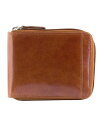 yz }V[j Y z ANZT[ Casablanca Collection Men's RFID Secure Center Zippered Wallet with Removable Passcase Cognac