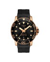 yz eB\bg Y rv ANZT[ Men's Swiss Automatic Seastar 1000 Powermatic 80 Black Rubber Strap Watch 43mm Black