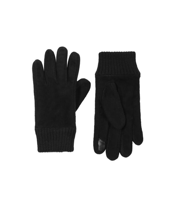 【送料無料】 カルバンクライン メンズ 手袋 アクセサリー Men 039 s Knit Cuff Gloves Black