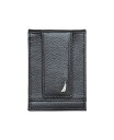 yz iEeBJ Y z ANZT[ Men's Front Pocket Leather Wallet Black