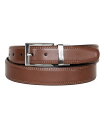 【送料無料】 ナウティカ メンズ ベルト アクセサリー Men's Reversible Double Stitch Leather Belt Black Brown