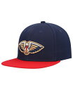  ミッチェル&ネス メンズ 帽子 アクセサリー Men's Navy Red New Orleans Pelicans Team Two-Tone 2.0 Snapback Hat Navy Red