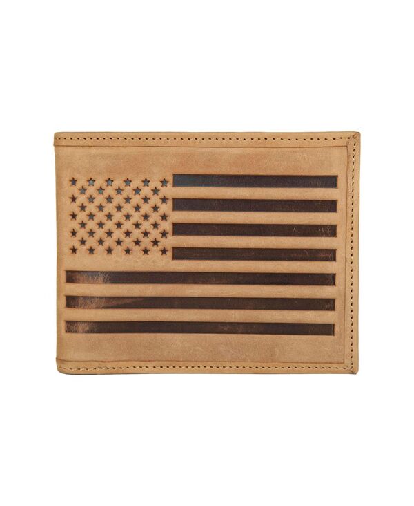 【送料無料】 ラッキーブランド メンズ 財布 アクセサリー Men's Flag Embossed Leather Bifold Wallet Tan