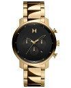 yz GuCGeB[ Y rv ANZT[ Men's Chronograph Gold-tone Stainless Steel Bracelet Watch 45mm Gold