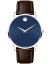 yz oh Y rv ANZT[ Men's Museum Classic Swiss Quartz Brown Leather Watch 40mm Brown