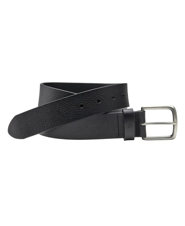 【送料無料】 ジョンストンアンドマーフィー メンズ ベルト アクセサリー Men's Tumbled Straight Edge Belt Black