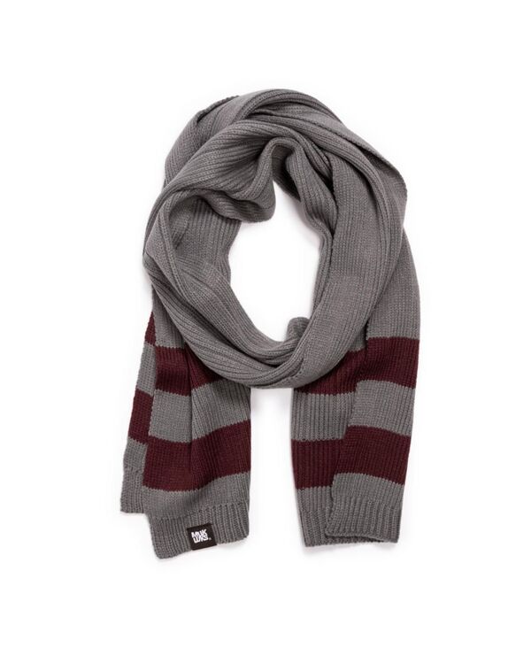 【送料無料】 ムクルクス メンズ マフラー・ストール・スカーフ アクセサリー Men's Ribbed Scarf Shadow/chianti