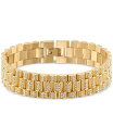 【送料無料】 シモン アイ スミス メンズ ブレスレット・バングル・アンクレット アクセサリー Men's Crystal Watch Link Bracele...