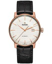 yz h Y rv ANZT[ Men's Swiss Automatic Coupole Classic Dark Brown Leather Strap Watch 41mm R22877025 No Color