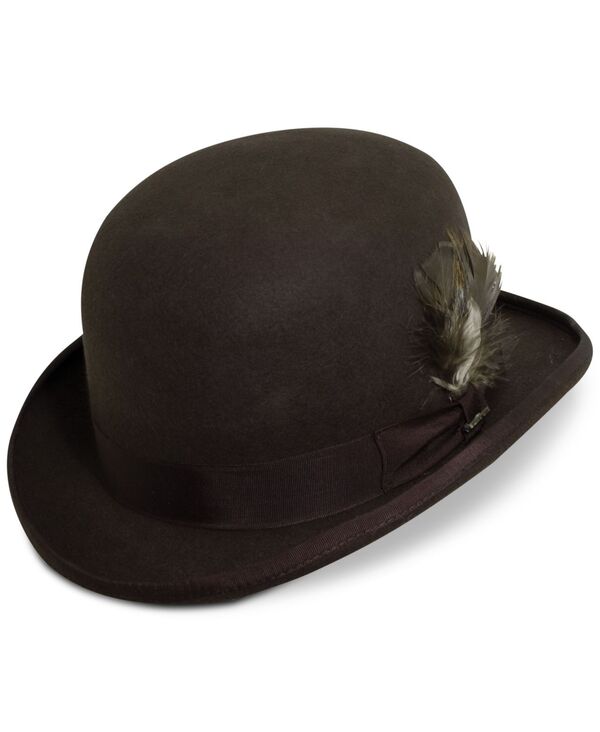 【送料無料】 スカラ メンズ 帽子 アクセサリー Men 039 s Wool Derby Hat Chocolate