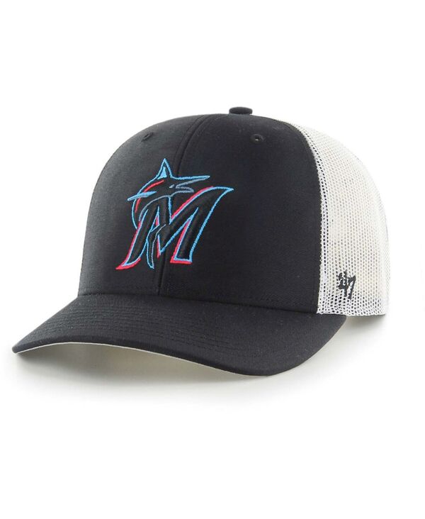ReVida ŷԾŹ㤨47 ֥  ꡼ ˹  '47 Brand Men's Black White Miami Marlins Primary Logo Trucker Snapback Hat Black White ۥ磻ȡפβǤʤ11,480ߤˤʤޤ