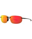 【送料無料】 マウイジム メンズ サングラス・アイウェア アクセサリー Unisex Polarized Sunglasses HOOKIPA ASIAN FIT Black Matte