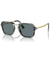 【送料無料】 ペルソル メンズ サングラス・アイウェア アクセサリー Unisex Polarized Sunglasses PO3330S Green Horn
