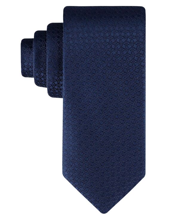 yz JoNC Y lN^C ANZT[ Men's Grace Geo-Pattern Tie Navy