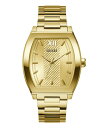 yz QX Y rv ANZT[ Men's Analog Gold-Tone 100% Steel Watch 42mm Gold-Tone