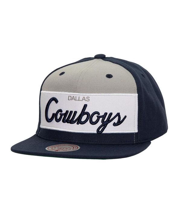 ミッチェル＆ネス 【送料無料】 ミッチェル&ネス メンズ 帽子 アクセサリー Men's Navy Dallas Cowboys Retro Sport Snapback Hat Navy