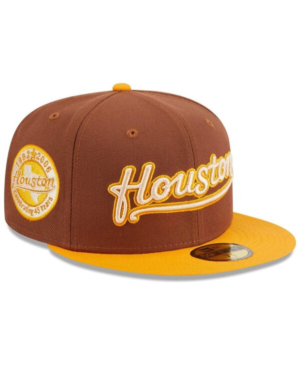  ニューエラ メンズ 帽子 アクセサリー Men's Brown Houston Astros Tiramisu 59FIFTY Fitted Hat Brown