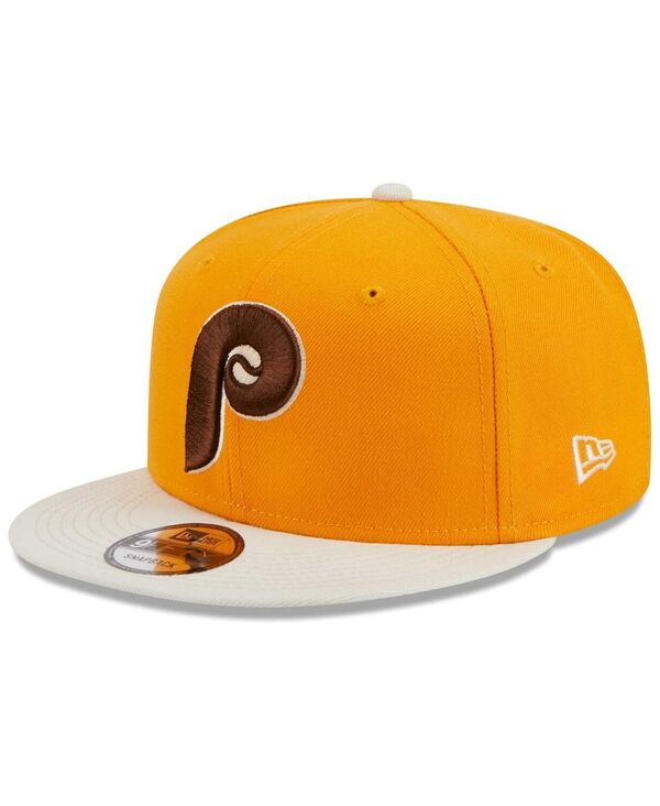  ニューエラ メンズ 帽子 アクセサリー Men's Gold Philadelphia Phillies Tiramisu 9FIFTY Snapback Hat Gold