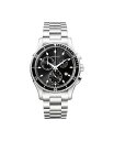 yz n~g Y rv ANZT[ Men's Swiss Chronograph Jazzmaster Seaview Stainless Steel Bracelet Watch 44mm Stainless Steel