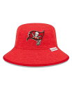 【送料無料】 ニューエラ メンズ 帽子 アクセサリー Men's Heather Red Tampa Bay Buccaneers Bucket Hat Heather Red