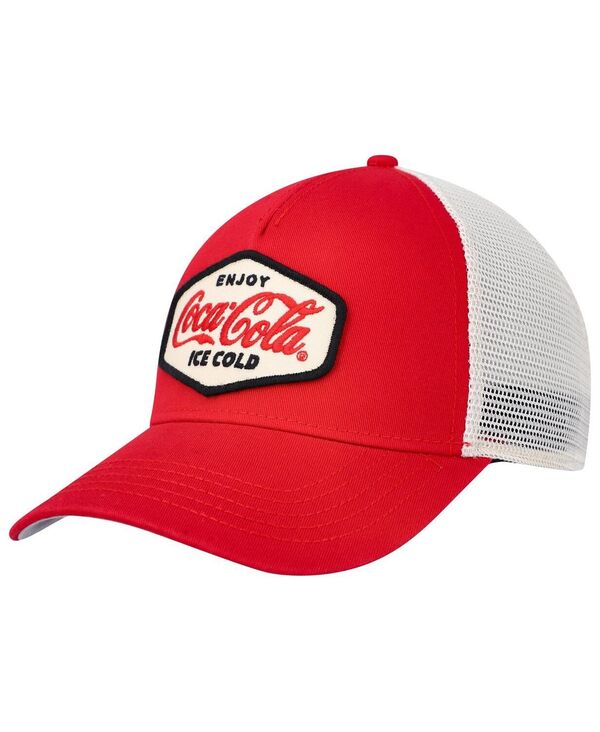 【送料無料】 アメリカンニードル メンズ 帽子 アクセサリー Men's Red Cream Coca-Cola Valin Trucker Snapback Hat Red Cream