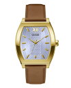 yz QX Y rv ANZT[ Men's Analog Brown Genuine Leather Watch 42mm Brown