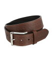 【送料無料】 トラファルガー メンズ ベルト アクセサリー Men's Grady 40mm Celtic Scroll Embossed Leather Jean Belt Brown