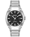 yz {X Y rv ANZT[ Men's Walker Quartz Basic Calendar Silver-Tone Stainless Steel Watch 41mm Stainless Steel