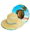 ピーターグリム 【送料無料】 ピーターグリム メンズ 帽子 アクセサリー Off Coast Straw Lifeguard Hat Natural