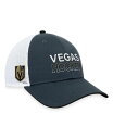 【送料無料】 ファナティクス メンズ 帽子 アクセサリー Men 039 s Charcoal Vegas Golden Knights Authentic Pro Rink Trucker Adjustable Hat Charcoal