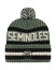 ̵ 47֥  ˹ ꡼ Men's Green Florida State Seminoles OHT Military-Inspired Appreciation Bering Cuffed Knit Hat with Pom Green