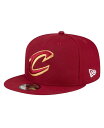 【送料無料】 ニューエラ メンズ 帽子 アクセサリー Men's Wine Cleveland Cavaliers Official Team Color 9F...